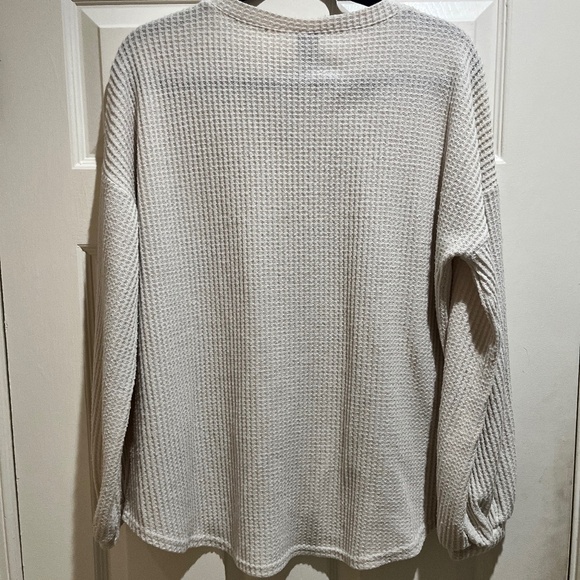 Waffle Knit Long Sleeve Lildy Top - Picture 5 of 5